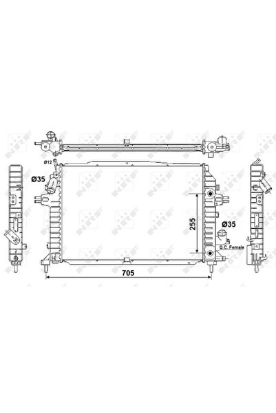 NRF Radiator, set filtre de schimb, Opel ZAFIRA / ZAFIRA FAMILY B (A05)