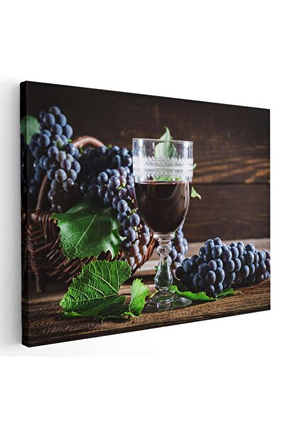 Tablou Canvas Tablou pahar vin cosulet struguri, cod 4051