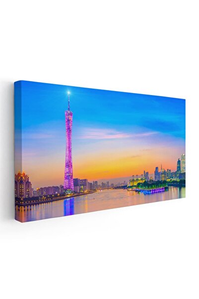Tablou Canvas Tablou Turnul Canton si cladiri moderne in Guangzhou China, cod...