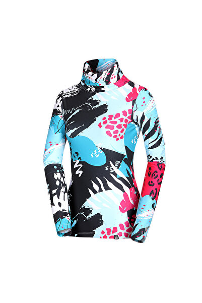 NORTHFINDER Women's ski-touring quick-drying T-shirt Dri-release® KRALOVA 2 alloverprint