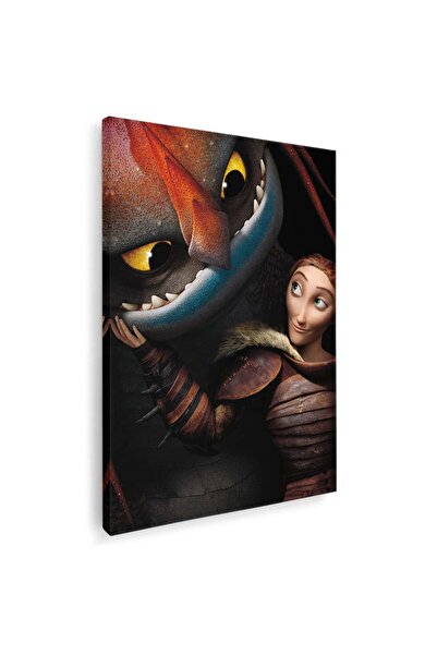 Tablou Canvas Cum sÄƒ-ti dresezi dragonul desene animate, cod 4678