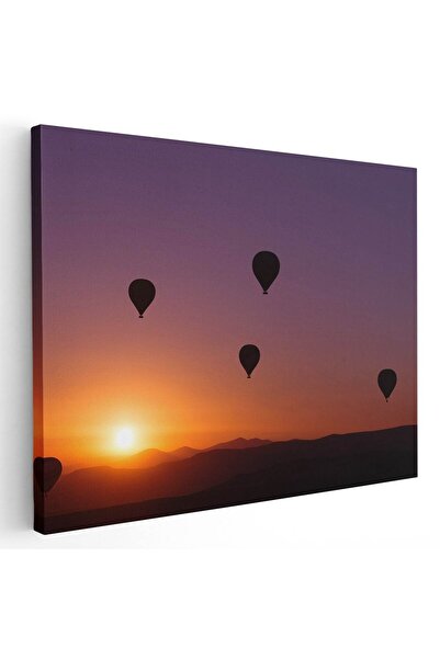 Tablou Canvas Tablou baloane cu aer cald la apus, cod 4494