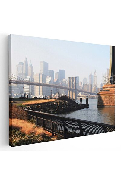 Tablou Canvas Tablou podul Brooklyn cladiri moderne New York, cod 4441