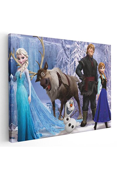Tablou Canvas Frozen Elsa Anna Kristoff desene animate, cod 2162