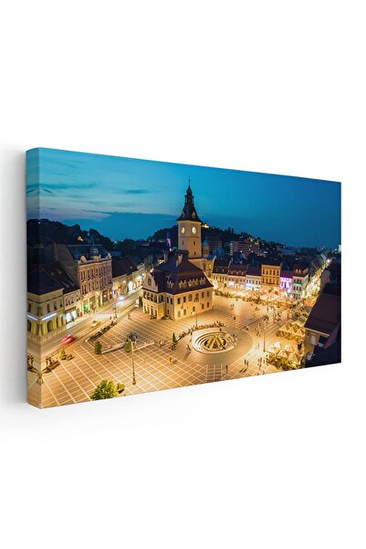 Tablou Canvas Tablou Piata Sfatului noaptea, Brasov, cod 1755