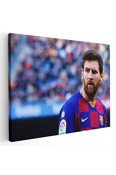 Tablou Canvas Tablou Lionel Messi fotbalist, albastru, cod 1565