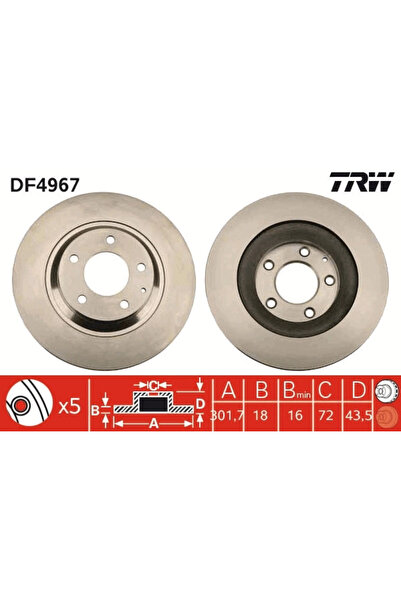 TRW Disc Frana Mazda Rx-8