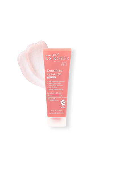 La Rosee Paris Toothpaste for Babies and Children, Ages 1–6, La Rosée Strawberry 50ml – Gentle Care