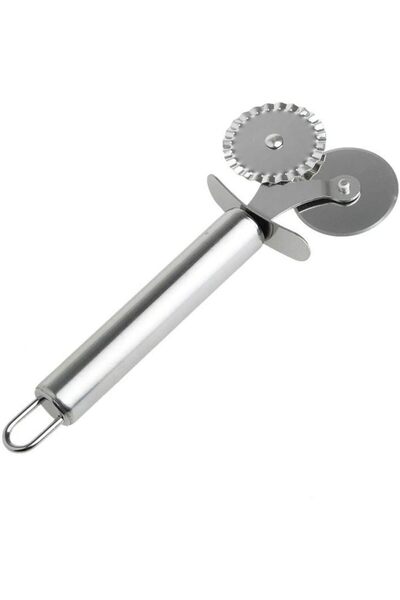 TARIK HOME Double Headed Stainless Steel Pizza Ravioli Dough Cutting Blade