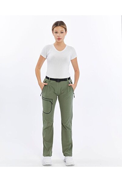 Genel Markalar Quick Dry Kadın Trekking Pantolon Yeşil 106017