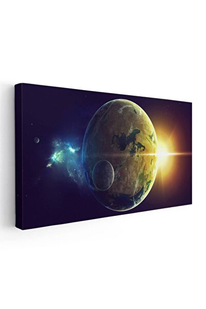 Tablou Canvas Tablou peisaj cosmic fantezie cu planete, cod 5335