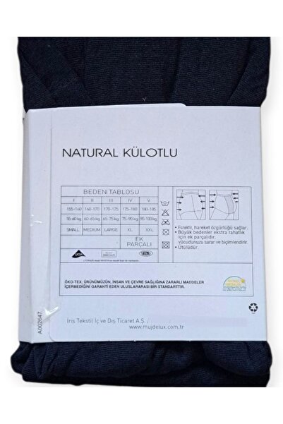 Müjde Γυναικείο καλσόν από βαμβακερό μπλε ναυτικό χρώμα, παχύρρευστο 80 ντενιέρ