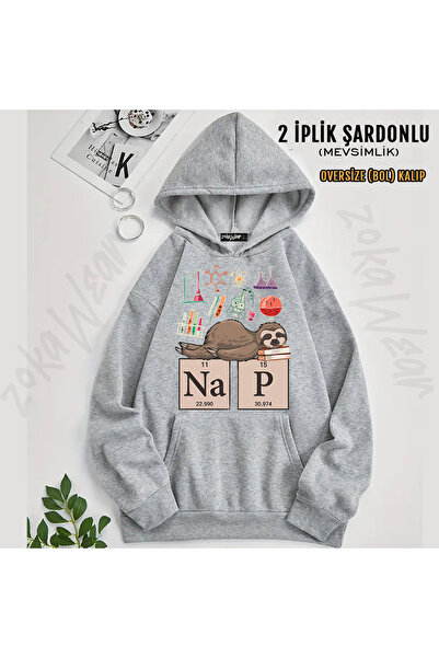 ZOKAWEAR سويت شيرت بقلنسوة مطبوع عليه تصميم هدية فنية مضحكة من كيميائي (2 خيط)