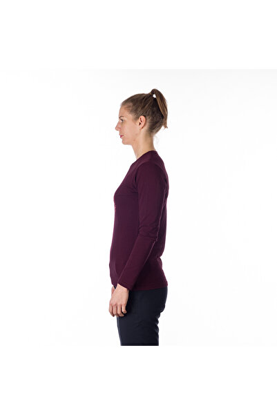 NORTHFINDER Women's breathable cotton-rich t-shirt with print DOROTHEA winemelange