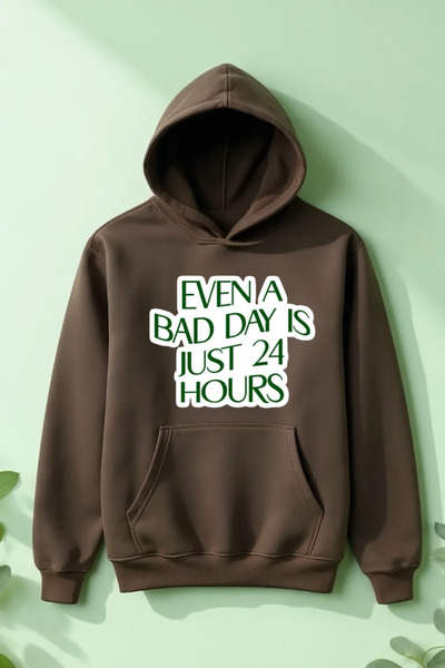 Vordevia Samo 24 sata Štampano Pamuk lu 3 niti O Oversize kroj dukserica