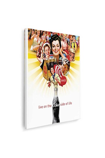 Tablou Canvas Tablou Trăiește pe partea de Coca-Cola a vieții, cod 4014