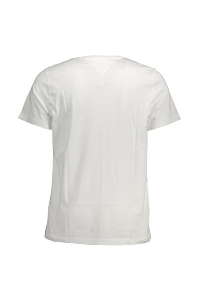 Tommy Jeans Tricou bărbătesc, cu mini logo, croială regulată, alb