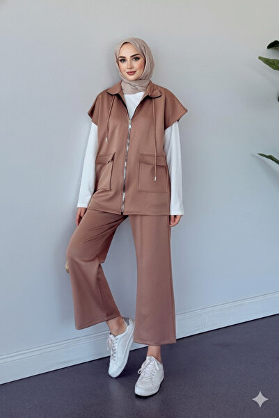 unika boutique Set de două piese pentru femei: vestă și pantaloni |   Scuba |...