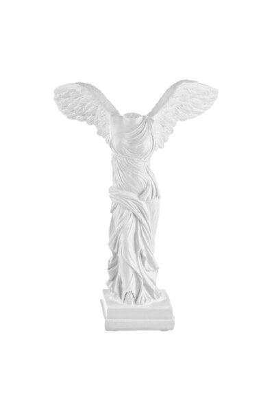 ANTBRO Replică Statuie Decorativă, Victoria din Samotracia, Polirășină, Alb, ...