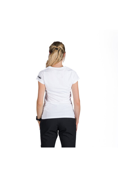 NORTHFINDER Tricou de damă din bumbac, model outdoor, SABRINA, alb