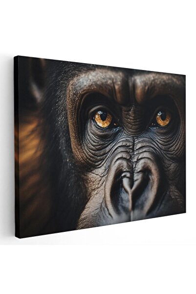 Tablou Canvas portret maimuta gorila, maro, cod 1317