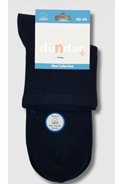 Dündar Plus Erkek Cotton Penye Konç Çorap 4 Mevsim Dikişsiz 6 lı Siyah 6890
