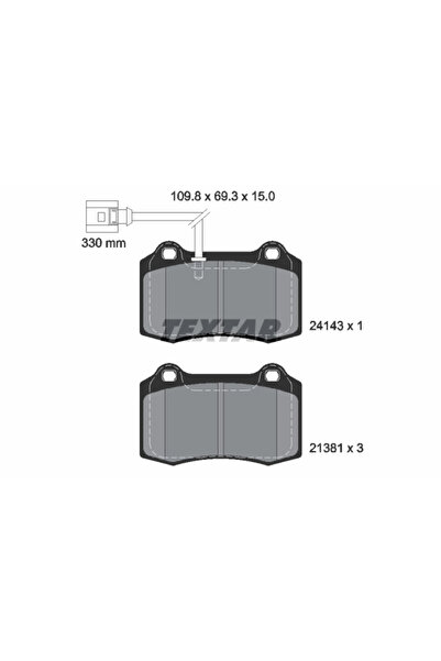 TEXTAR Set Placute Frana Frana Disc Seat Leon