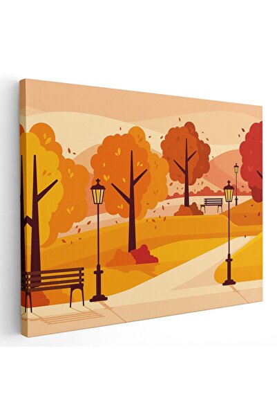 Tablou Canvas Tablou peisaj de toamna in parc, cod 5451