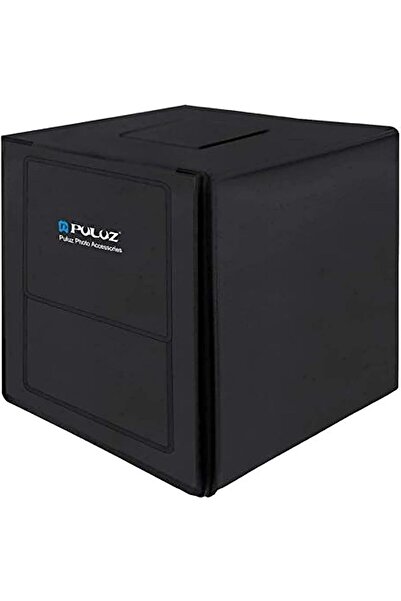 PULUZ صندوق إضاءة 80 سم، صندوق إضاءة ناعمة 80 واط، إضاءة بيضاء، خيمة تصوير اس...