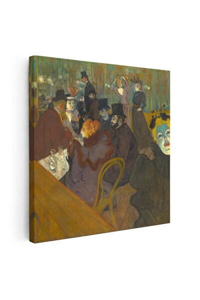 Tablou Canvas Tablou pictura La Moulin Rouge de Toulouse Lautrec, cod 2125