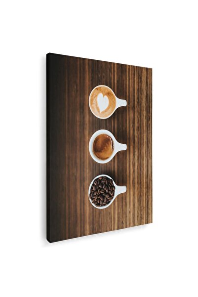 Tablou Canvas fotografie cesti cafea alb, crem, maro, cod 1255