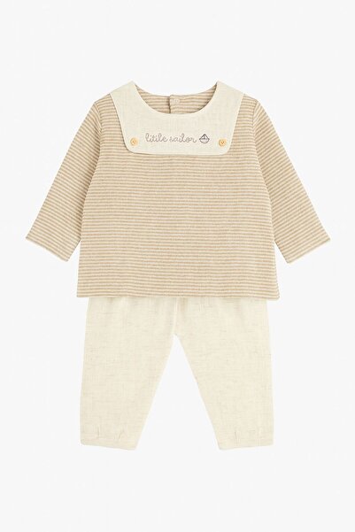 Luna Kids Store طقم مكون من قطعتين للأطفال الأولاد/الصغار مصنوع من القطن بنسب...