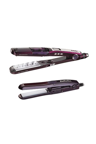 BABYLİSS Babyliss iPro 230 Steam Hair Straightener + Mini Hair Straightener - Purple