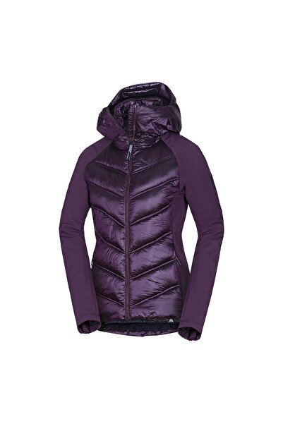 NORTHFINDER Geacă hibridă izolată pentru femei cu componente softshell RITA darkplum