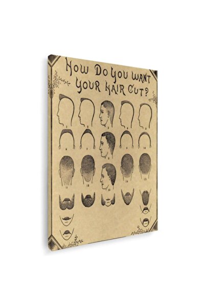 Tablou Canvas Barber Shop Tablou Haircut, cod 2504