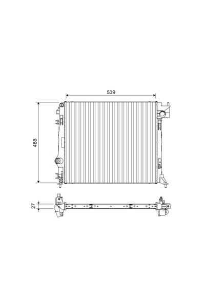 VALEO Radiator, replacement filter set, Nissan QASHQAI II (J11, J11_)