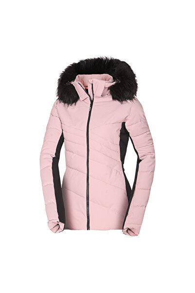NORTHFINDER Geacă de schi la modă pentru femei, izolată, cu blană KELLIE, roz...