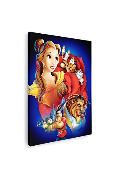 Tablou Canvas Frumoasa si Bestia desene animate, cod 4959