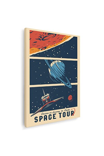 Tablou Canvas Tablou Space Tour vintage, cod 5386
