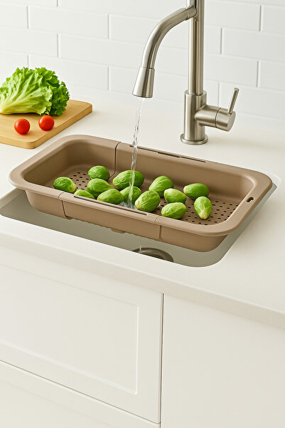Nesto Home Height Adjustable Over-Sink Vegetable and Fruit Strainer