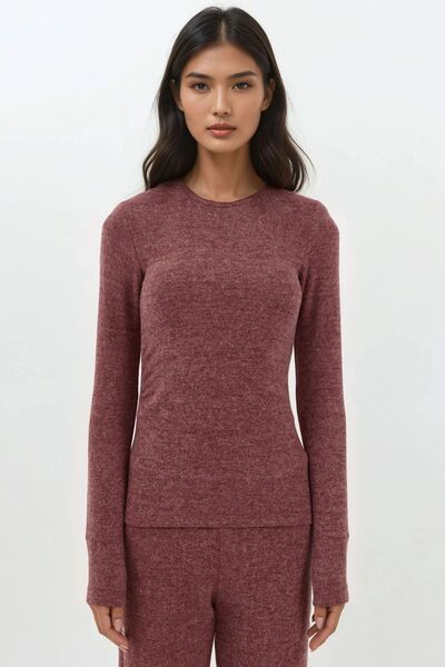 Hiccup Soft Textured Long Sleeve Blouse Busem Collection