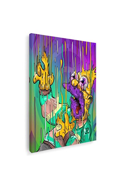 Tablou Canvas Tablou Familia Simpson Homer desene animate, cod 4730