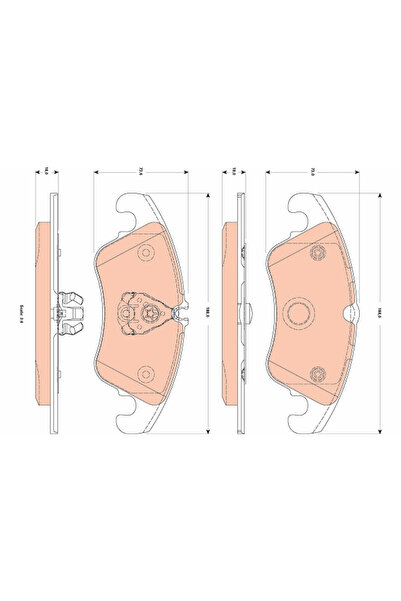 TRW Set Placute Frana Frana Disc Ford Focus 2 2009-2011