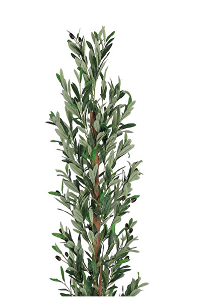 co arma 160cm Artificial Olive Tree with White Stand