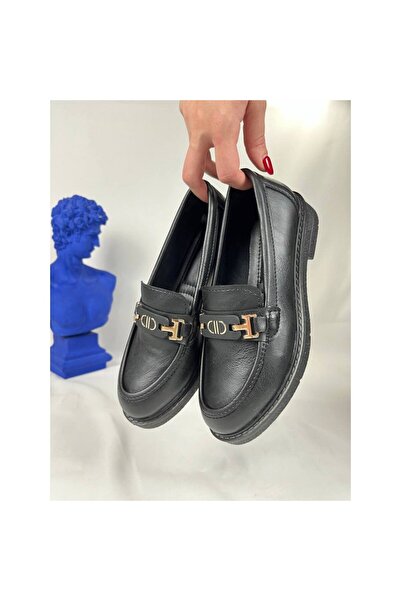 Zerenyus Flex Black Buckle Daily Orthopedic Women's Ballerinas