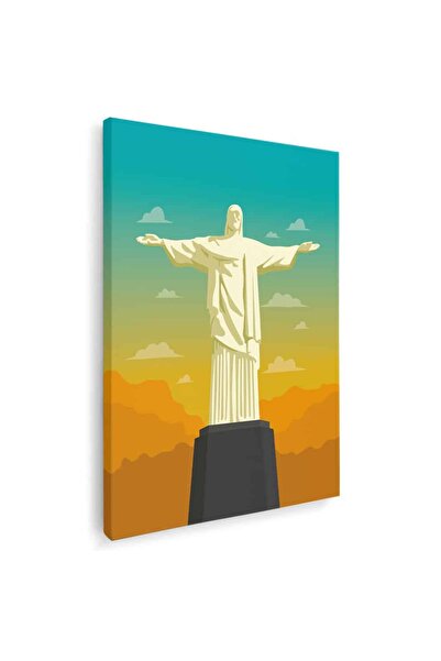 Tablou Canvas Tablou statuia Cristos Mantuitorul din Rio de Janeiro, cod 4451