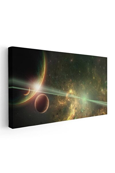 Tablou Canvas Tablou peisaj cosmic fantezie planete galaxii nebuloase, cod 5324