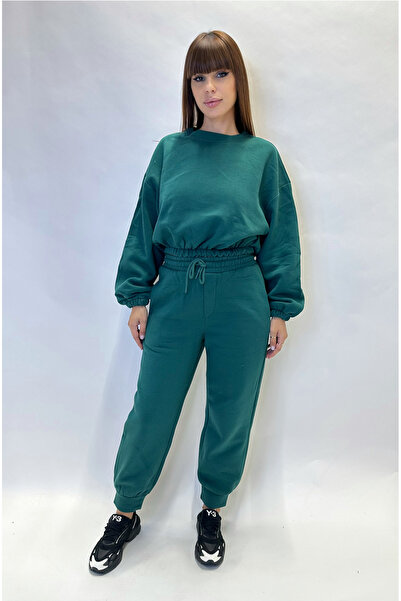 IFASTFASHION Set trening damă – din bumbac moale, cu bluză lejeră și pantalon...