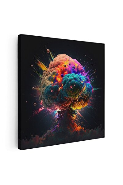 Tablou Canvas Tablou explozie atomica cosmica multicolora, cod 1646