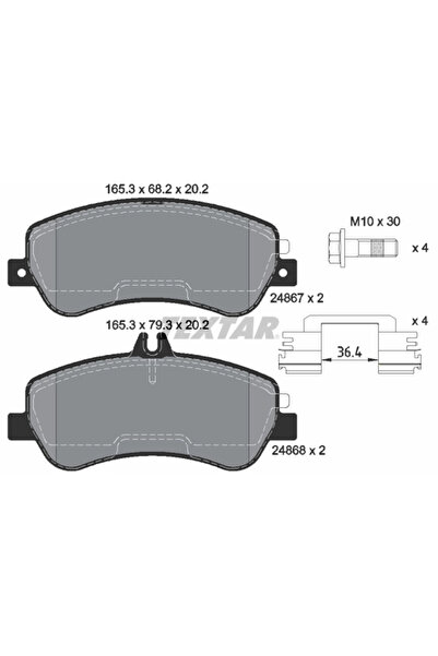 Krieger Set Placute Frana Frana Disc Mercedes-Benz Glk-Class